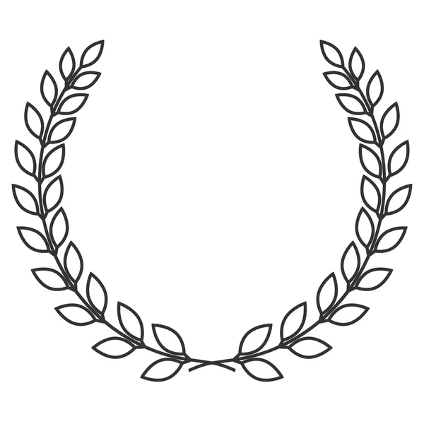Babér koszorút szimbólum — Stock Vector