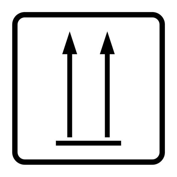 Symbolbild nach oben — Stockvektor