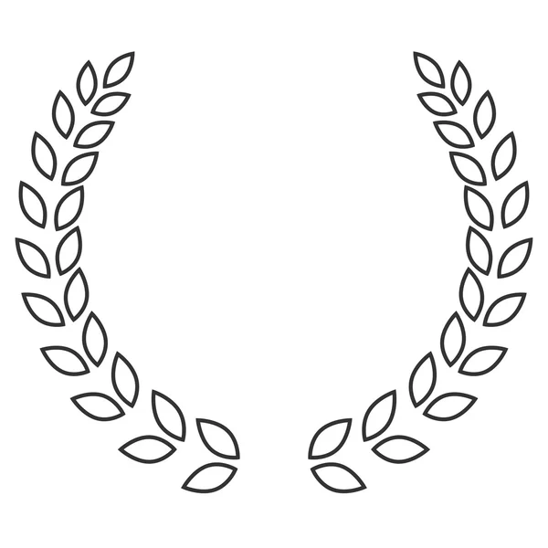 Laurier krans symbool — Stockvector