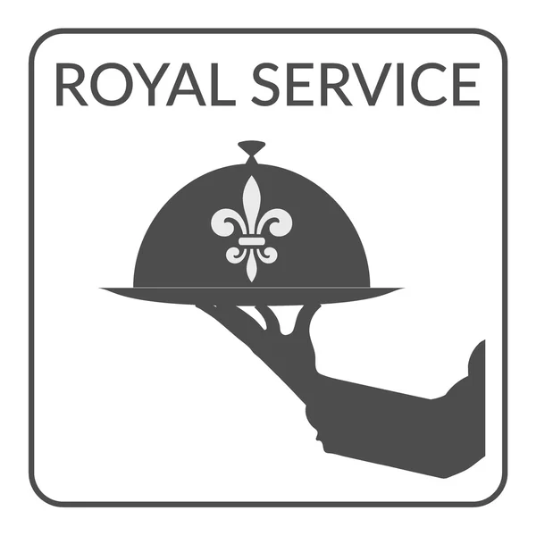 Royal service sign — Stok Vektör