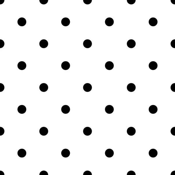 Polka dot black — Stock Vector