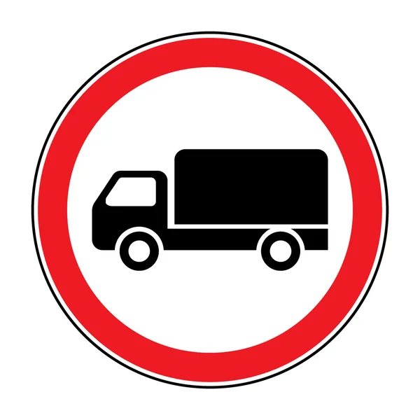Aucun signe de camion — Image vectorielle