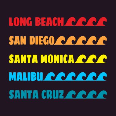 beach color design clipart