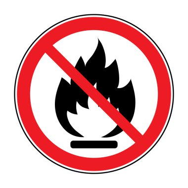 no fire open flame sign