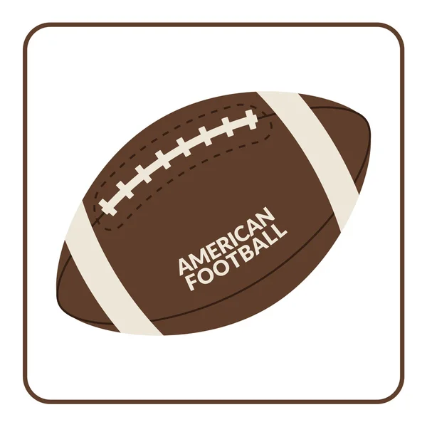 Ball for american football isolated on a white background — Stockový vektor