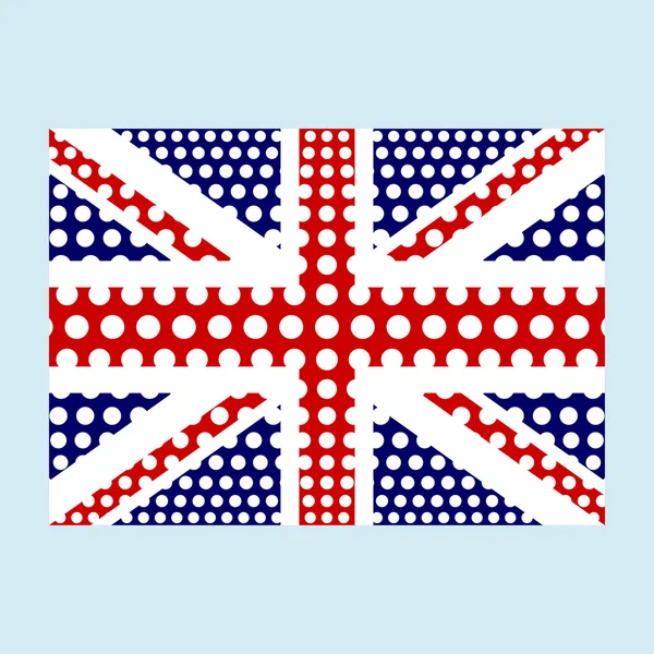 GB flag with effects — 스톡 벡터