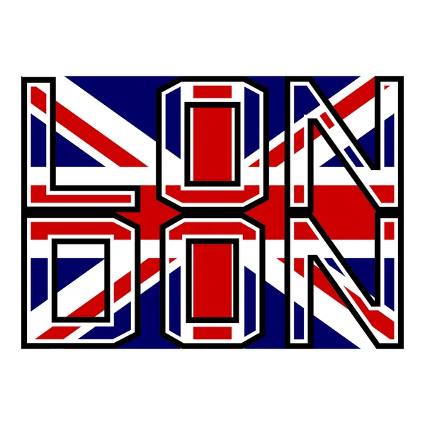 London flag color — Stock Vector