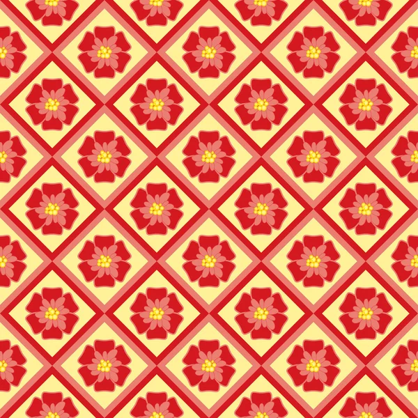 Ornement de motif sans couture floral — Image vectorielle