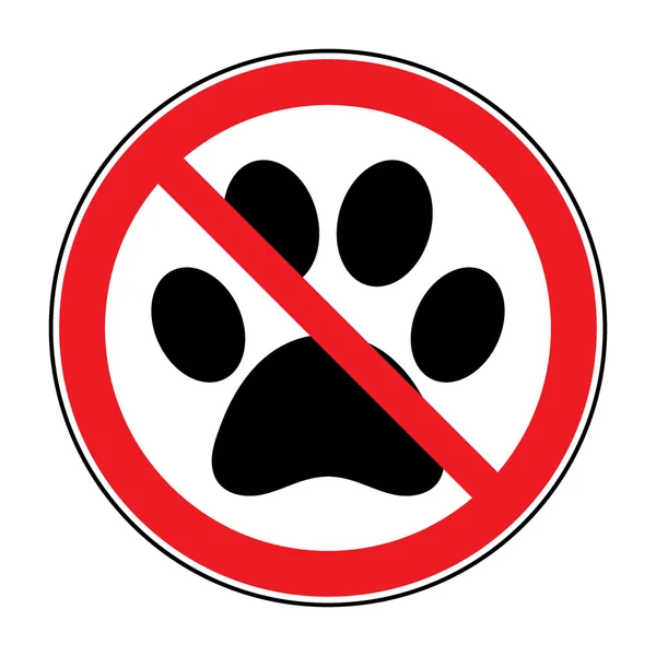 No pets sign — Stock Vector