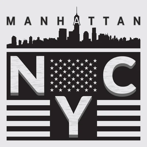 Camiseta NY ciudad — Archivo Imágenes Vectoriales