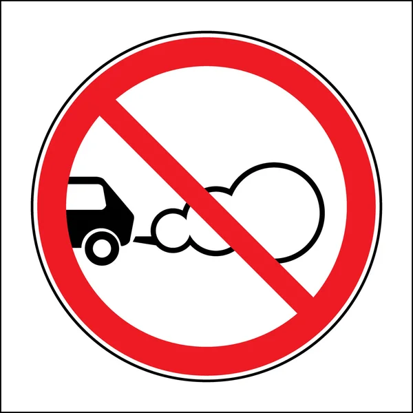 Parcheggio con il motore acceso — Vettoriale Stock