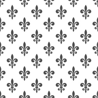 royal lily seamless pattern