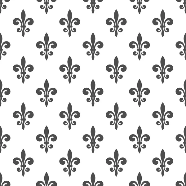 Royal lily seamless pattern — Stockový vektor