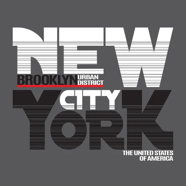 T-shirt New York City — Vettoriale Stock