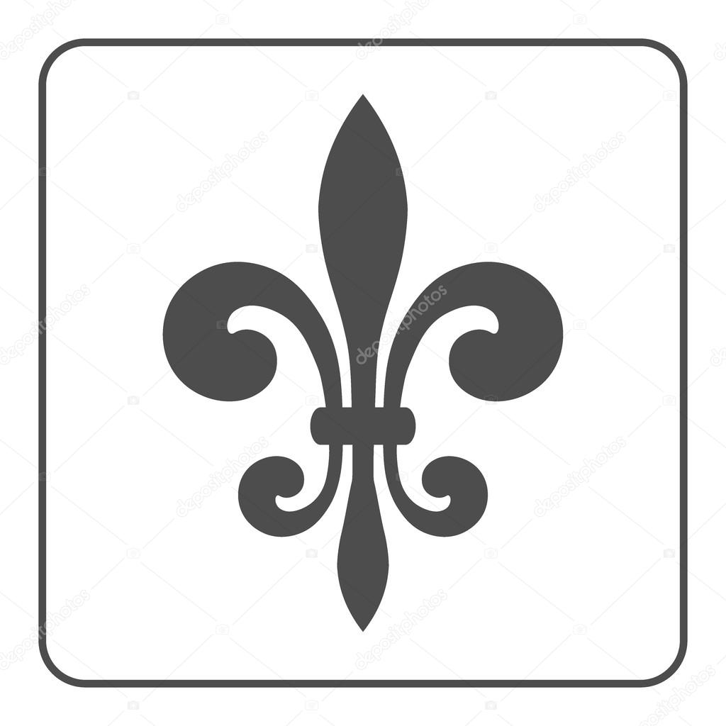 fleur de lis emblem icon