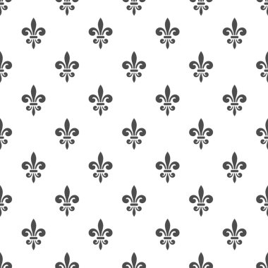 royal lily seamless pattern