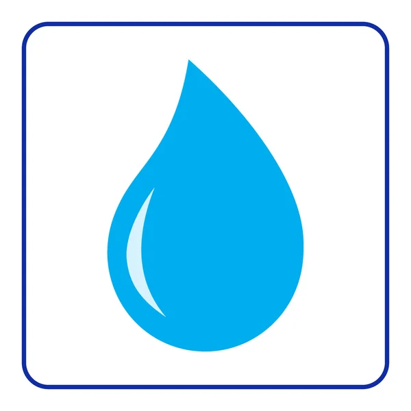 Pictogram waterdruppel — Stockvector