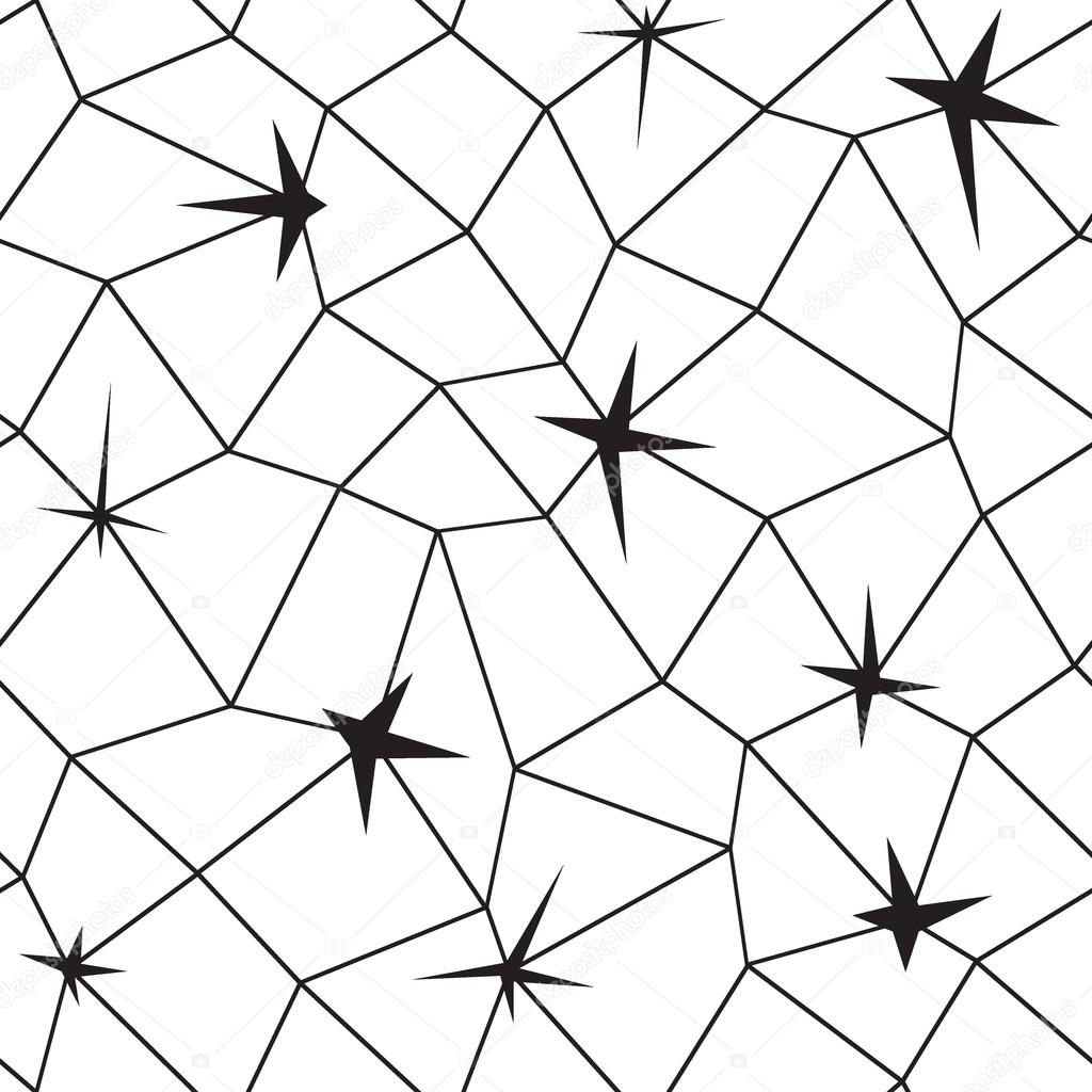 Mosaic geometric seamless pattern