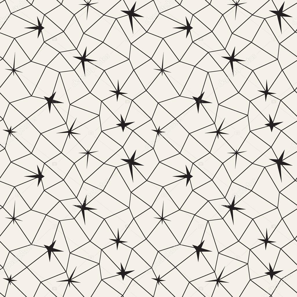 Mosaic geometric seamless pattern