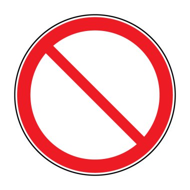 sign no crossing