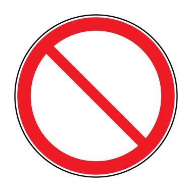 sign no crossing
