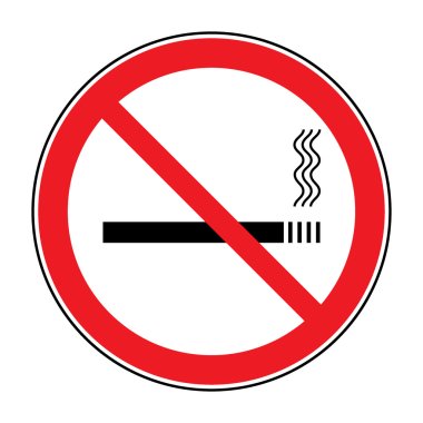 sign no smoking clipart