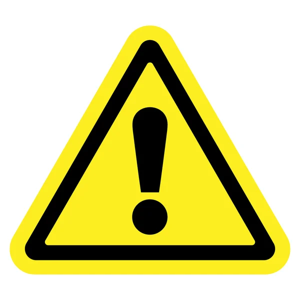 Attention sign on white background — Stock Photo, Image