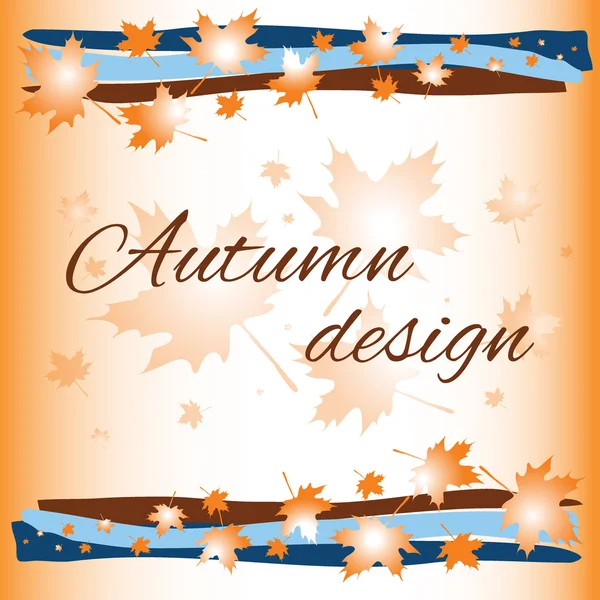 Outono cartão de fundo — Fotografia de Stock