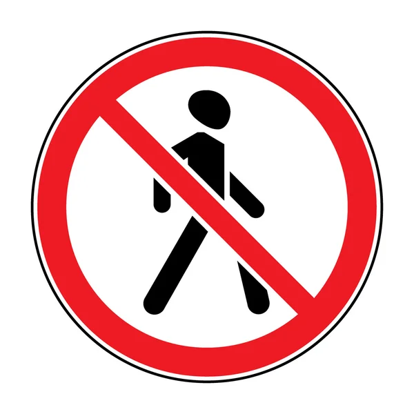 No Walking sign — Stock Photo, Image