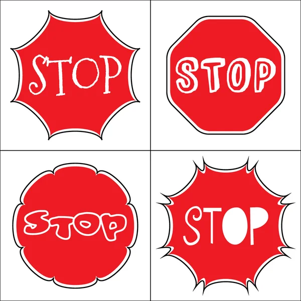 Definir um sinal de stop — Fotografia de Stock