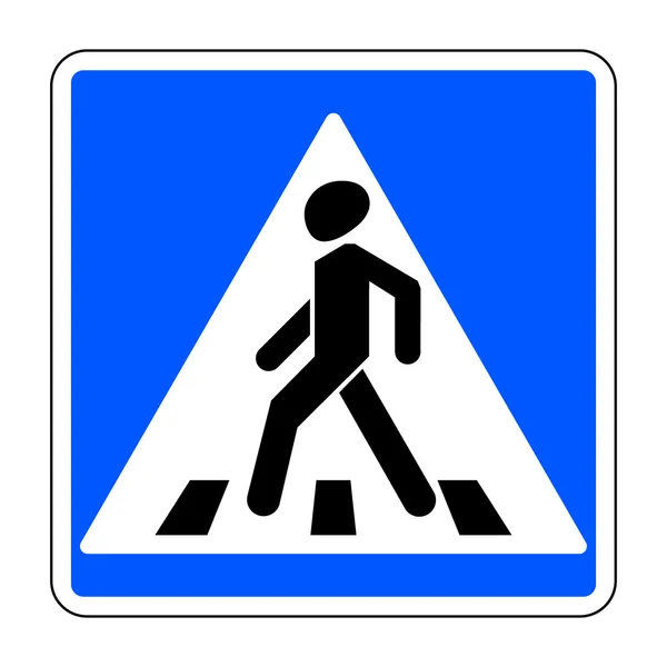 Fußgängerüberweg-Schild — Stockfoto