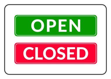 açık ve kapalı kapı işareti