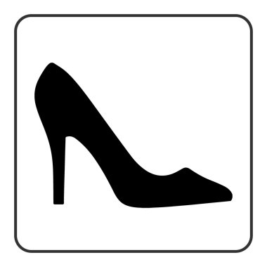 High heel shoes icon clipart