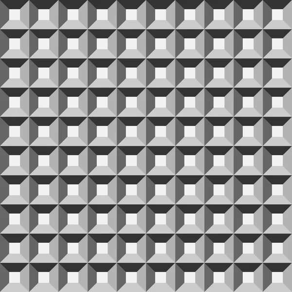 Wafer geometric seamless pattern 3D — Stockový vektor