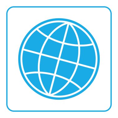 Dünya küre simgesi küresel dünya işareti