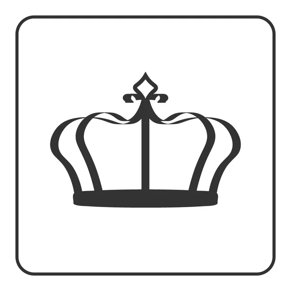 Icono de corona aislado sobre fondo blanco — Vector de stock