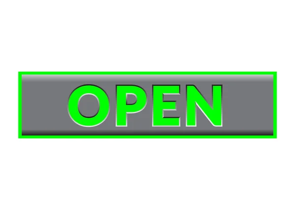 Open Sign Neon color — Stock Vector