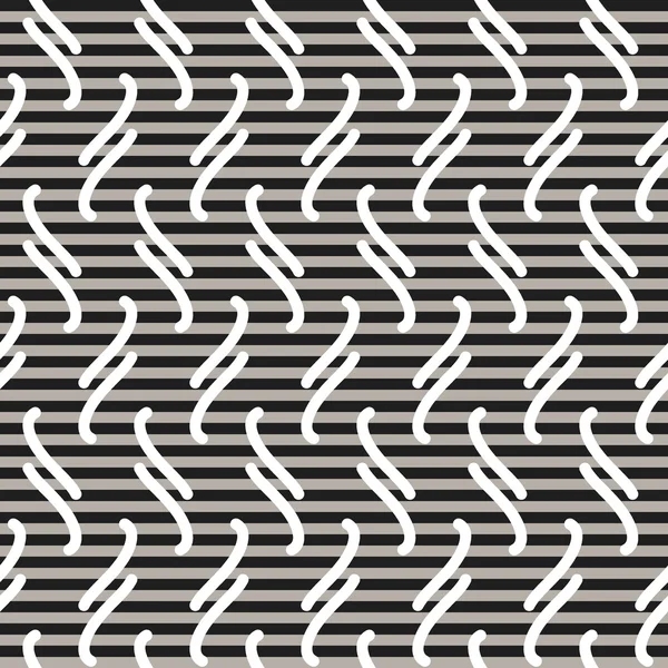 Rayures ondulées Modèle sans couture — Image vectorielle