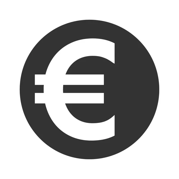 Znak euro. Symbol waluty, finansów, biznesu i bankowości. — Wektor stockowy