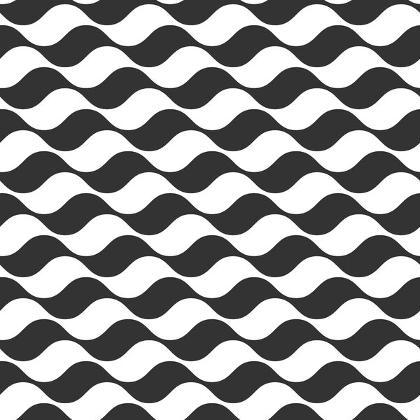 Wavy stripes seamless pattern