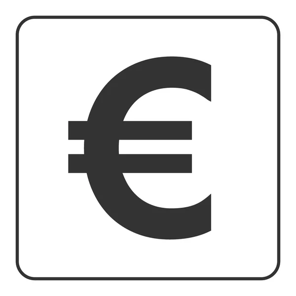 Euro-Zeichen. Symbol der Währung, des Finanzwesens, der Wirtschaft und des Bankwesens. — Stockvektor