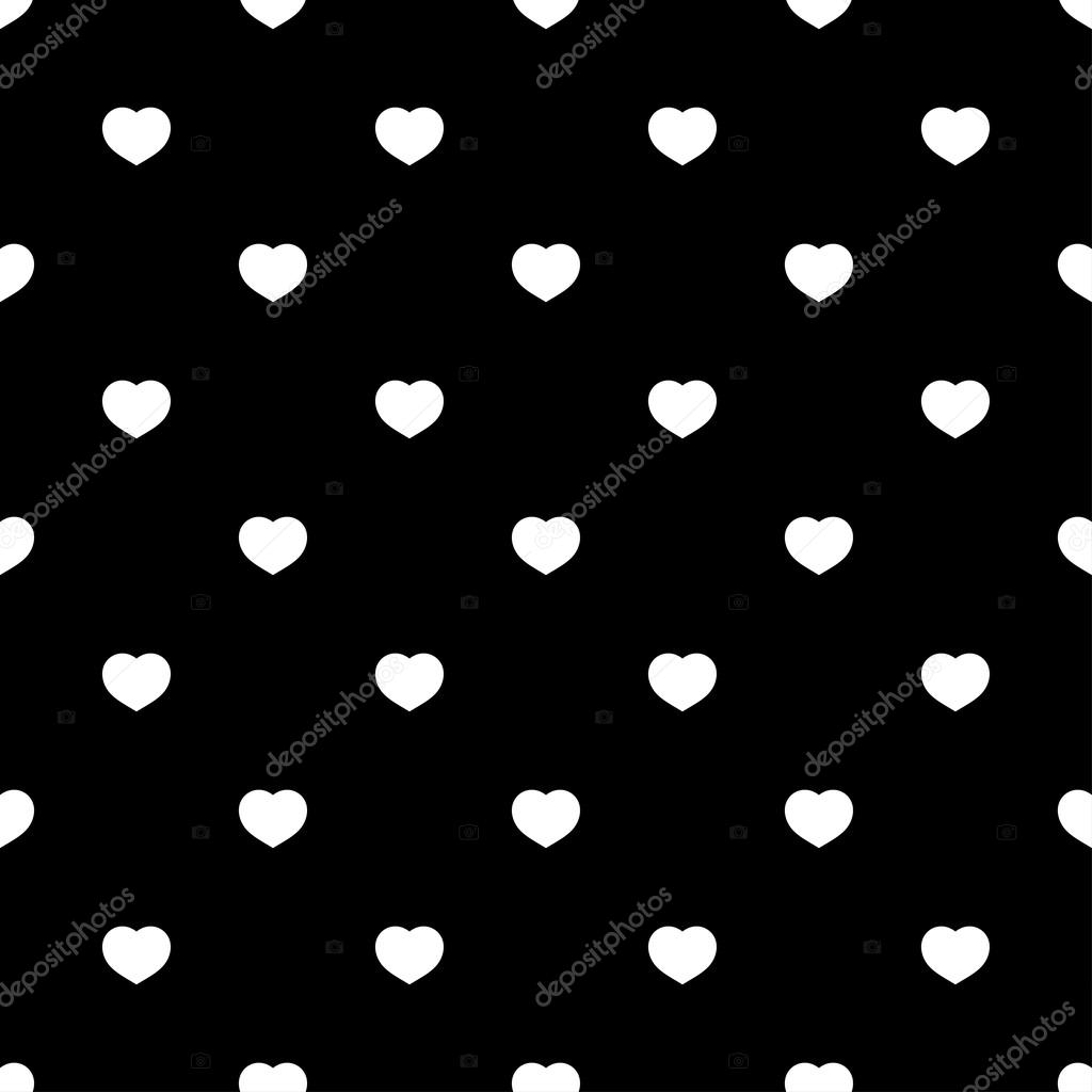 White hearts seamless pattern on black background Stock Photo by ©Alona_S  95917112