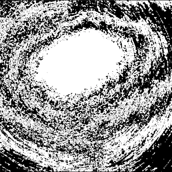 Círculo grunge textura blanco y negro — Archivo Imágenes Vectoriales