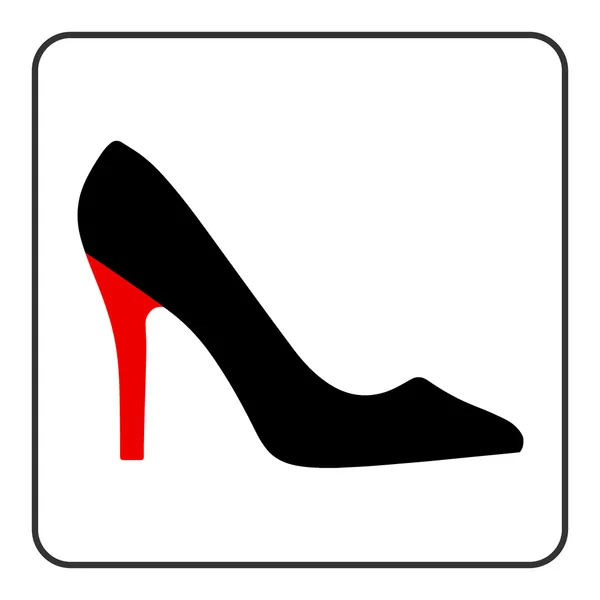 Tacón alto zapatos icono — Archivo Imágenes Vectoriales