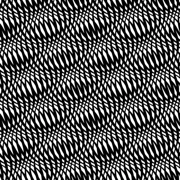 Rayures croisées ondulées motif sans couture 3D — Image vectorielle