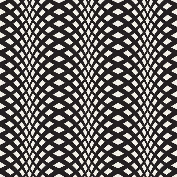 Rayures croisées ondulées motif sans couture 3D — Image vectorielle