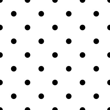 Polka dot siyah