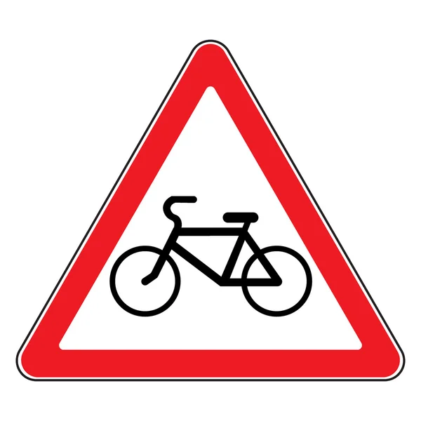 Bicycle sign in white background — Zdjęcie stockowe