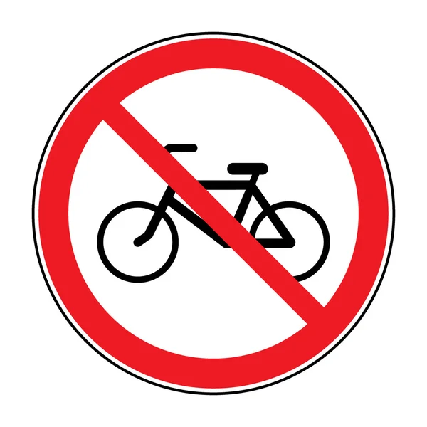 No hay señal de bicicleta —  Fotos de Stock