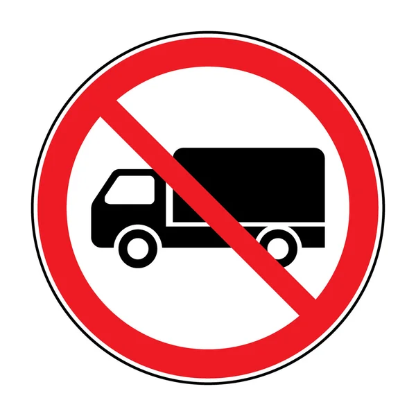 No truck sign — Stock Photo, Image